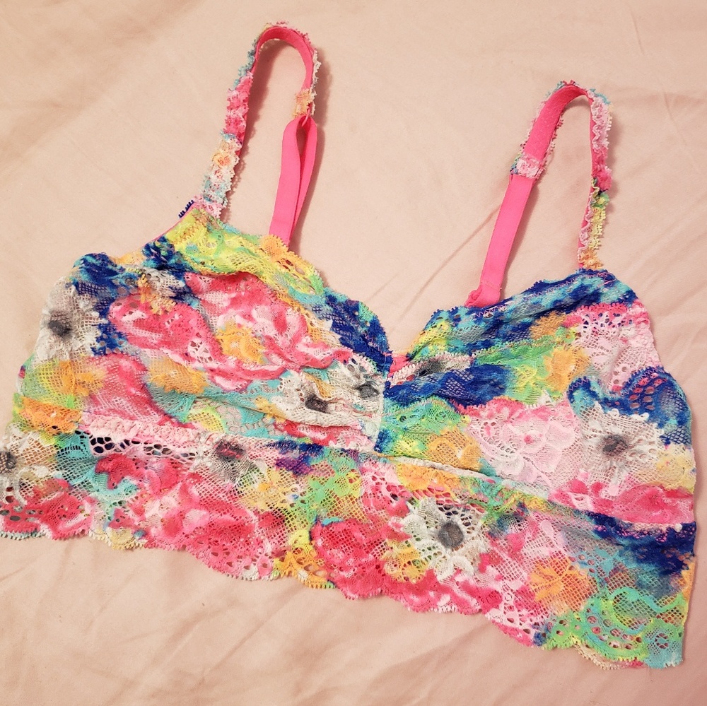Victoria's Secret neon lace bralette